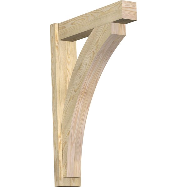 Ekena Millwork Thorton Block Rough Sawn Outlooker, Douglas Fir, 6"W x 26"D x 38"H OUT06X26X38THR05RDF - main